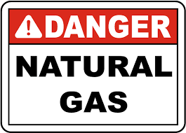 gas leak sign
