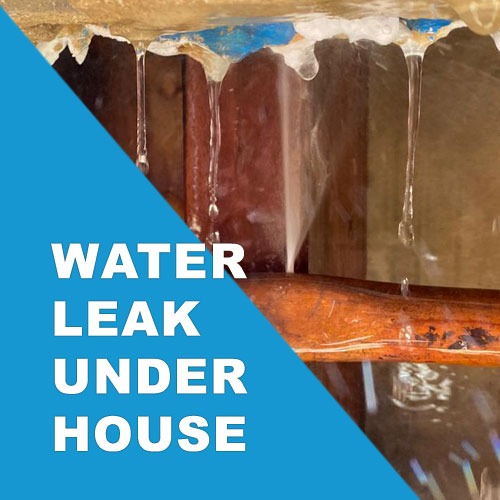 water leak under the house